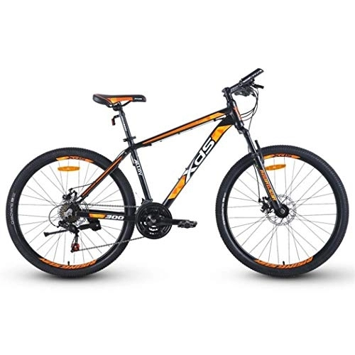 Mountain Bike : Kays Mountain Bike, 26 Inch Unisex MTB Bicycles, 17" Aluminium Alloy Frame, Double Disc Brake And Front Suspension, 21 Speed (Color : A)