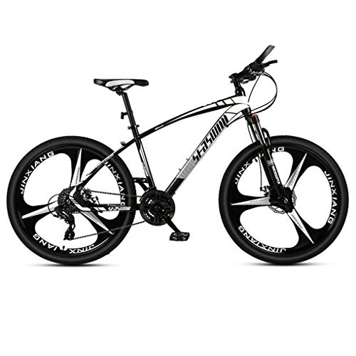 Mountain Bike : Kays Mountain Bike, Unisex Hardtail Mountain Bicycles, Dual Disc Brake Front Suspension, Carbon Steel Frame, 26 Inch Mag Wheel (Color : Black, Size : 27 Speed)