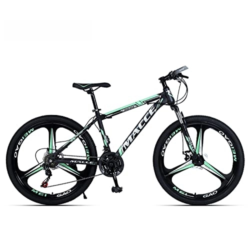 Mountain Bike : LapooH 26 Inch Mountain Bike for Men Women Aluminum Alloy Frame 21 / 24 / 27 Speed Mens Bicycle, Front and Rear Disk Brake Men Outdoor Bikes, K, 27 speed