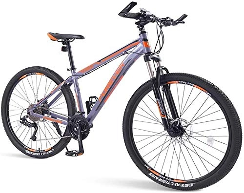 Mountain Bike : LAZNG Mens Mountain Bikes, 33-Speed Hardtail Mountain Bike, Dual Disc Brake Aluminum Frame, Mountain Bicycle with Front Suspension, Green, 29 Inch (Color : Orange, Size : 26 Inch)