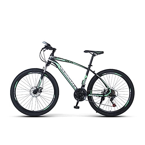 Mountain Bike : LHQ-HQ Mountain Bike Youth / Adult Bike 24 Speed MTB Bicycle Dual Disc Brake Loading 150Kg 26" Wheels Multiple Colors, d