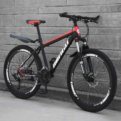 Mountain Bike : LIANG Variable speed bicycle 24 inch / 26 inch Mountain Bike 21 / 24 / 27 / 30 Cross Country Bicycle adult Student Road Racing Speed Adult, Style 2, 21