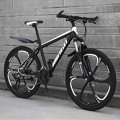 Mountain Bike : LJYY Stylish 30 Speeds Mountain Bike Hard-Tail Mountain Bicycle Dual Disc Brake And Front Suspension Fork 24 / 26 Inch Wheel, Blue, 26inch