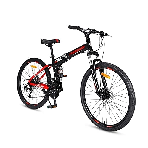 Mountain Bike : LLF 26 Inch Mountain Bike for Adult And Youth, 24 Speed Lightweight Mountain Bikes Dual Disc Brakes Suspension Fork for Outdoor Outroad(Size:26inch, Color:Black)