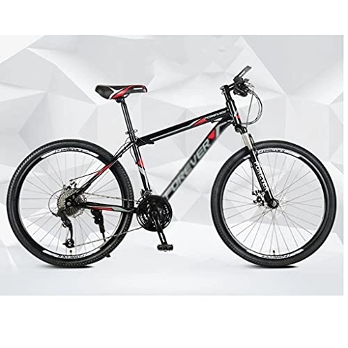 Mountain Bike : M-YN 26 / 27.5 Inch Mountain Bike 24 Speed MTB Bicycle With Dual-Disc Brake Suspension Fork Urban Commuter City Bicycle(Size:26inch, Color:red)