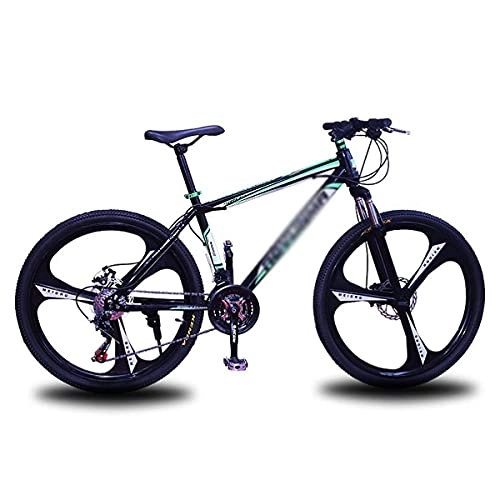 Mountain Bike : MENG Mens Mountain Bike, 26-Inch Wheels, Carbon Steel Frame, Dual-Suspension, Mechanical Disc Brakes, Multiple Colors(Size:27 Speed, Color:Red) / Green / 27 Speed