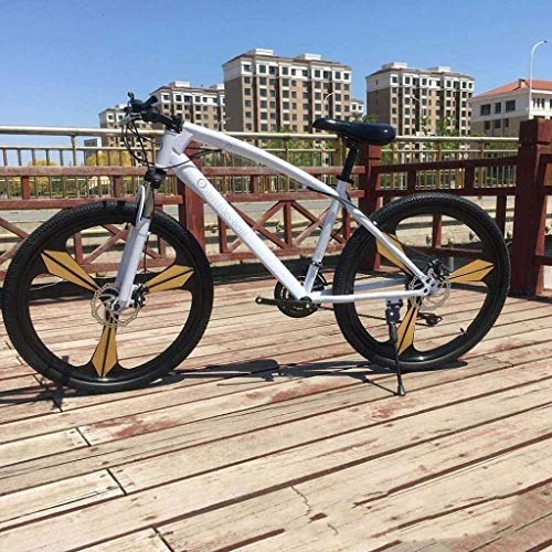 Mountain Bike : MJY Bicycle Bicycle, 26 inch Mountain Bikes, High-Carbon Steel Hard Tail Mountain Bicycle, Lightweight Bicycle with Adjustable Seat, Double Disc Brake 6-27, G