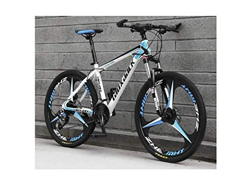 Mountain Bike : MOLVUS Mountain Bike 26 inch Integral Wheel Unisex Suspension Mountain Bike 21 Speed ​​24 Speed ​​27 Speed ​​30 Speed ​​High-Carbon Steel Double Disc Brake S