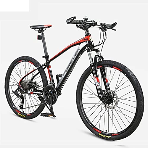 Mountain Bike : Mountain-Bicycles HD Mens Mountain Bike, 27 / 30 Speeds, 27.5-Inch Wheels, Outdoor Bikes for Men Women red-27speed