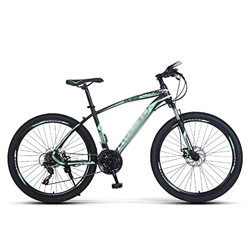 Mountain Bike : Mountain Bike 21 / 24 / 27 Speed Steel Frame 26 Inches 3-Spoke Wheels Front Suspension MTB Bike For Men Woman Adult And Teens(Size:21 Speed, Color:White)