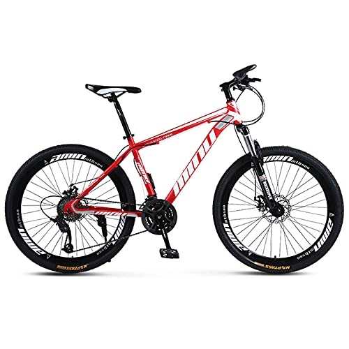 Mountain Bike : Mountain Bike, 24 Inch / 26 Inch Road Bike Adult Men and Women Bike, 21 Speed Double Suspension Mountain Bike-4||24