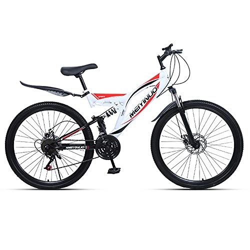 Mountain Bike : Mountain Bike 26 inch 21 speed 24 speed 27 speed bicycle High carbon steel frame Mechanical disc brake Variable speed bicycle For men and women