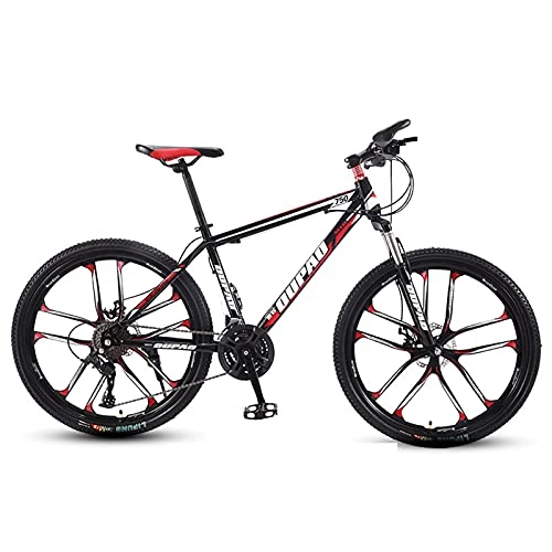 Mountain Bike : Mountain Bike，Adult Offroad Road Bicycle 24 Inch 21 / 24 / 27 Speed Variable Speed Shock Absorption, Teenage Students, Men and Women Sports Cycling Racing Ride BK-RD 10wheels-21 spd