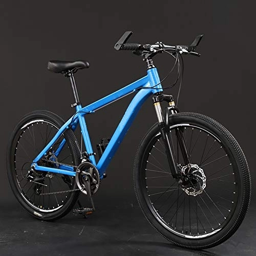 Mountain Bike : Mountain Bike All Terrain High-carbon Steel MTB Lightweight 21 Speed Variable Speed Double Disc Brake 26 Inches Road Bike B-24 Speed 24 Inches