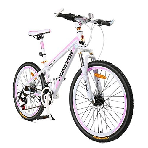Mountain Bike : Mountain Bike Bike Bicycle Men's Bike 26”Mountain Bike, Aluminium frame Hardtail Bicycles, with Disc Brakes and Front Suspension, 27 Speed Mountain Bike Mens Bicycle Alloy Frame Bicycle ( Color : A )