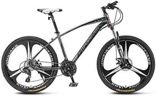 Mountain Bike : Mountain Bike for Adult, Shock Absorption Mountain Bicycle, 26 Inches 3-Spoke Wheels, Double Disc Brake, Front Fork, Off-Road Bikes, D-30 speed