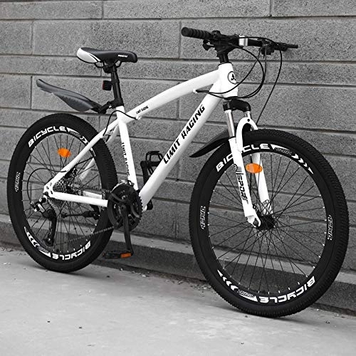 Mountain Bike : Mountain Bike Lightweight All Terrain MTB High-carbon Steel 21 Speed Variable Speed Double Disc Brake 26 Inches Road Bike A-24 Speed 24 Inches