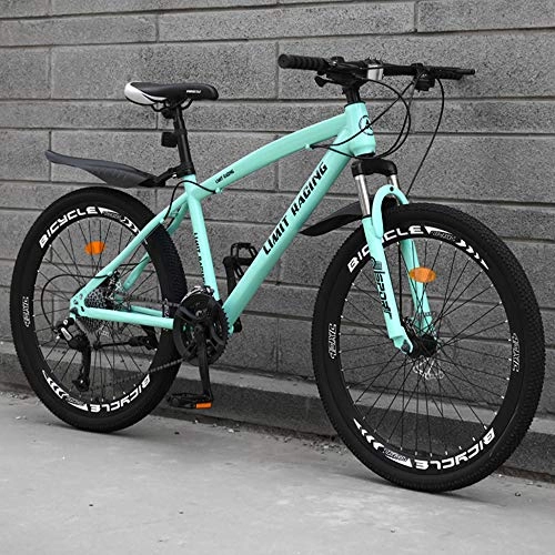 Mountain Bike : Mountain Bike Lightweight All Terrain MTB High-carbon Steel 27 Speed Variable Speed Double Disc Brake 26 Inches Road Bike D-27 Speed 24 Inches