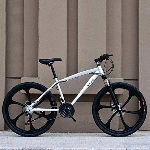 Mountain Bike : Mountain Bike, Teenage Student Road Bicycle, Double Disc Brake Beach Snow Bikes, Magnesium Alloy 26 Inch Wheels, Adult Men Women General Purpose (Color : E, Size : 27 speed)