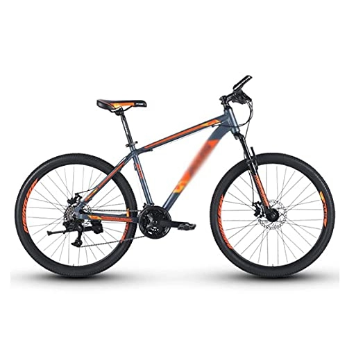 Mountain Bike : Mountain Bikes 26 Inch 3 Spoke Wheel Aluminum Alloy Frame 21 Speed With Mechanical Disc Brake For Men Woman Adult And Teens(Color:Orange)
