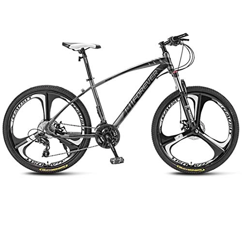 Mountain Bike : Moutain Bike Aluminum Alloy Frame, 33 Speed 26 Inches Wheels Bicycle, Lockable Shock Absorption Front Fork, Off-Road Bicycle for Adult, H
