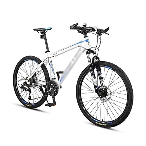 Mountain Bike : MQJ Mountain Bike 24 / 27 Speed Steel Frame 26 Inches Wheel Dual Suspension Bike with Shock-Absorbing Front Fork / Blue / 27 Speed