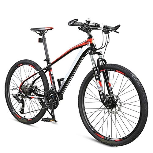 Mountain Bike : ndegdgswg 26 / 27.5 Inch Adult Student Off Road Mountain Bike Wheel, 27 / 30 Speed Aluminum Alloy Road Bike RedLinediscbrake26inch155-185cm 30Speed