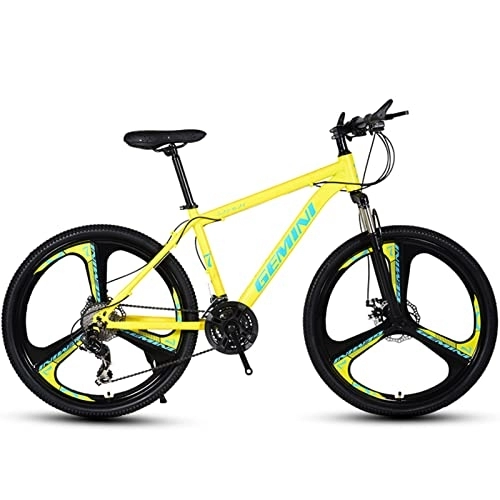 Mountain Bike : NENGGE 26 Inch Adult Mountain Bike, 21 Speeds Disc Brakes & Front Suspension, Hardtail Mountain Bike for Women / Men / Girls / Boys, Lightweight 12 Constellations Bicycle, Gemini