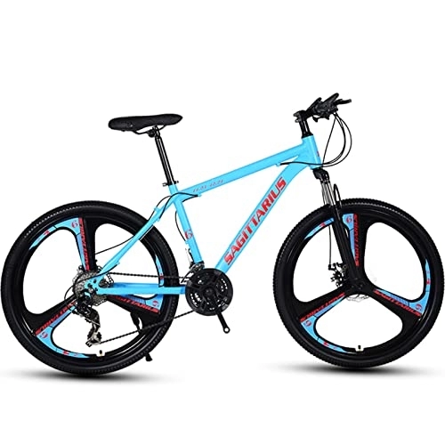 Mountain Bike : NENGGE 26 Inch Adult Mountain Bike, 21 Speeds Disc Brakes & Front Suspension, Hardtail Mountain Bike for Women / Men / Girls / Boys, Lightweight 12 Constellations Bicycle, Sagittarius