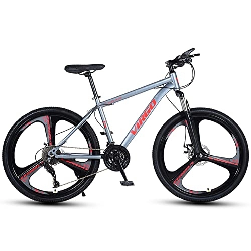 Mountain Bike : NENGGE 26 Inch Adult Mountain Bike, 21 Speeds Disc Brakes & Front Suspension, Hardtail Mountain Bike for Women / Men / Girls / Boys, Lightweight 12 Constellations Bicycle, Virgo