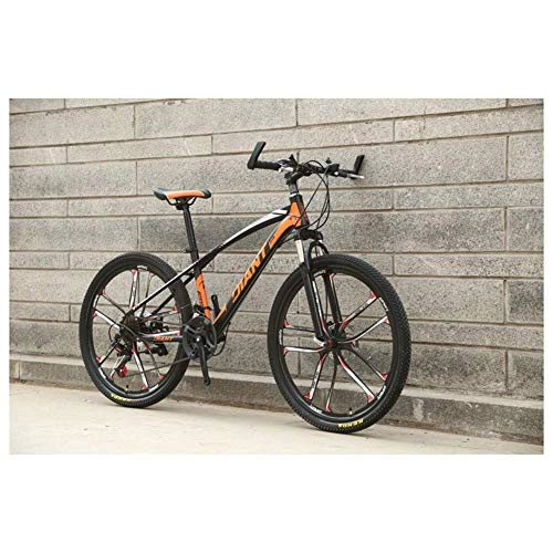 Mountain Bike : Outdoor sports 26'' High-Carbon Steel Mountain Bike with 17'' Frame Dual Disc-Brake 21-30 Speeds, Multiple Colors