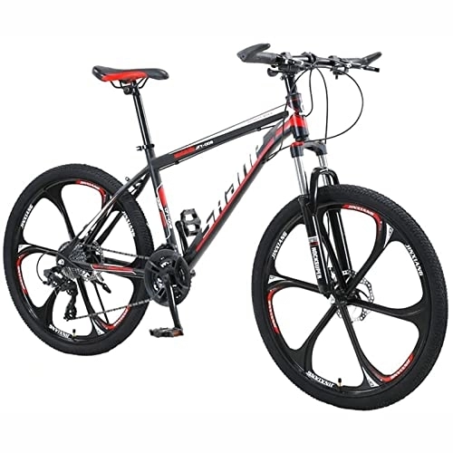 Mountain Bike : PhuNkz 26 inch Mountain Bike for Men Women 21 / 24 / 27 / 30 Speed Shifters Outdoor Sports Road Bikes Men's Mtb Bicycle High Carbon Steel Frame / H / 21 Speed