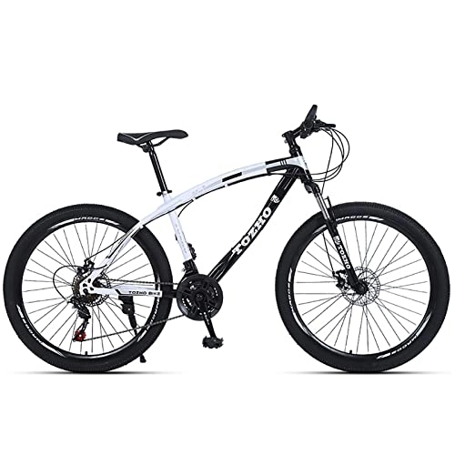 Mountain Bike : PhuNkz 26 inch Wheel Mountain Bike, 21-30 Speed Mens Mountain Bike, Dual Disc Brake Mtb Bike for Women / Black / 27 Speed