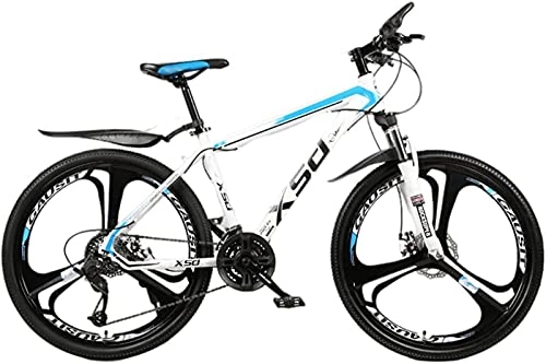 Mountain Bike : Qianglin 24 / 26 Inch Mountain Bikes for Adult Women / Men, 21-30 Speed MTB Bicycle with Suspension Forks, Double Disc Brakes, Commuter City Bicycle