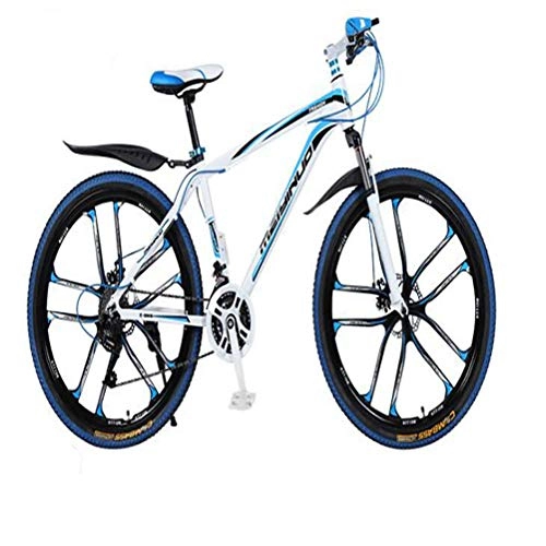 Mountain Bike : QMMCK 26 Inch Mountain Bike, 27 Speed, Double Disc Brake Structure, Suitable for Students and Adults Bicycle (5)