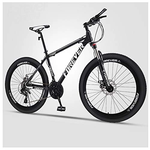 Mountain Bike : QMMD 26-Inch Mountain Bikes, Men's Hardtail Mountain Bike, 21-24-27-30-Speed Bicycle, Dual Disc Brake, Adult High-carbon Steel Anti-Slip Bikes, Anti-Slip Bikes, A Spoke, 30 speed