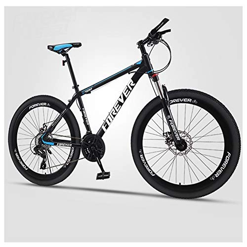 Mountain Bike : QMMD 26-Inch Mountain Bikes, Men's Hardtail Mountain Bike, 21-24-27-30-Speed Bicycle, Dual Disc Brake, Adult High-carbon Steel Anti-Slip Bikes, Anti-Slip Bikes, D Spoke, 30 speed
