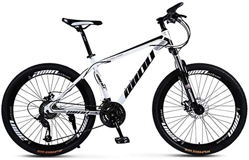 Mountain Bike : QZ Man Woman General purpose Mountain Bike, Beach Snowmobile Bicycle, Double Disc Brake Adult Bicycles, 26 Inch Aluminum Alloy Wheels (Color : A, Size : 24 speed)