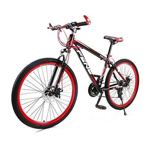 Mountain Bike : Road Bikes Mountain Bike Adult Bicycle Road Men's MTB Bikes 24 Speed Wheels For Womens teens Off-road Bike (Color : Red, Size : 26in)