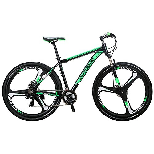 Mountain Bike : SL Mountain Bike X9 green bike bicycle 29 inch 3 spoke bike suspension bike (Green)