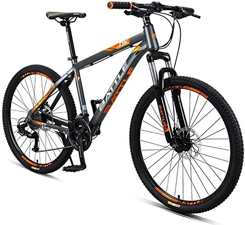 Mountain Bike : Smisoeq 26 inches mountain bike, Men Women 27-speed mountain bike, with double disc skid all terrain mountain bike