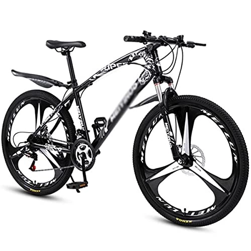 Mountain Bike : T-Day Mountain Bike MTB Bicycle 26 Inch Wheels Mountain Bike High-carbon Steel Frame 21 / 24 / 27 Speed Shifter With Disc Brakes(Size:24 Speed, Color:Black)