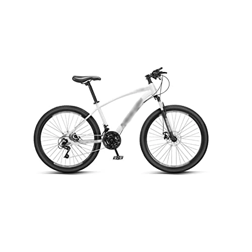 Mountain Bike : TABKER Bike Mountain Bike Men Youth Racing Adult Variable Speed Bicycle to Work Men Riding Junior High School (Color : White)