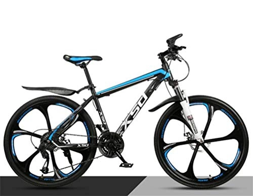 Mountain Bike : Tbagem-Yjr 26 Inch Dual Suspension Riding Damping Mountain Bike, Mens MTB Bicycle For Adult (Color : Black blue, Size : 27 speed)