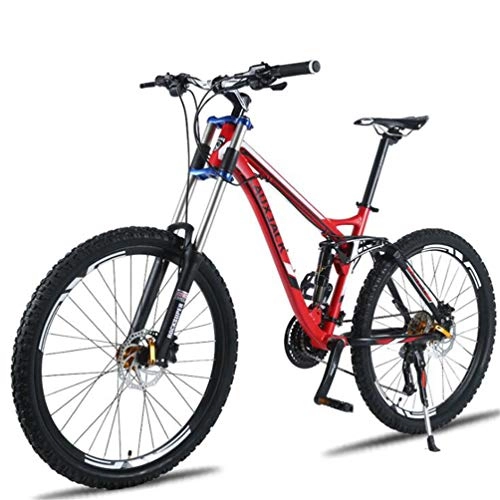 Mountain Bike : Tbagem-Yjr 26 Inch Wheel Mountain Bike, Freestyle Off Road Bicycle For Adults Mens Boys (Color : Red, Size : 27 speed)