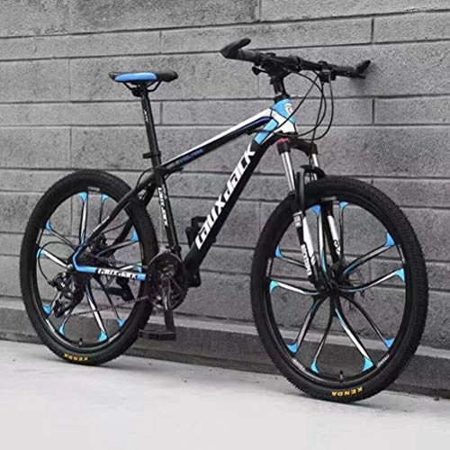 Mountain Bike : Tbagem-Yjr 26 Inches Mountain Bike 21 Speed Off Road Bicycle For Men And Women, Dual Disc Brake (Color : Black blue, Size : 27 speed)