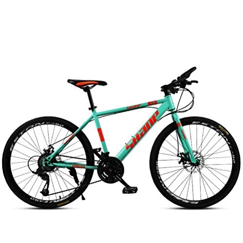 Mountain Bike : Tbagem-Yjr Hardtail Mountain Bikes Sports Leisure, Commuter City Hardtail Bike Unisex (Color : Green, Size : 21 speed)