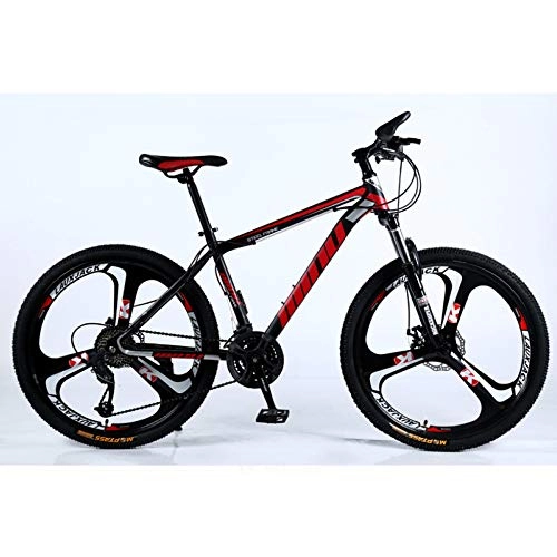 Mountain Bike : TRGCJGH Adult Mountain Bike, 26 Inch Men's Dual Disc Brake Hardtail Mountain Bike, Bicycle Adjustable Seat, High-carbon Steel Frame, C-24speed