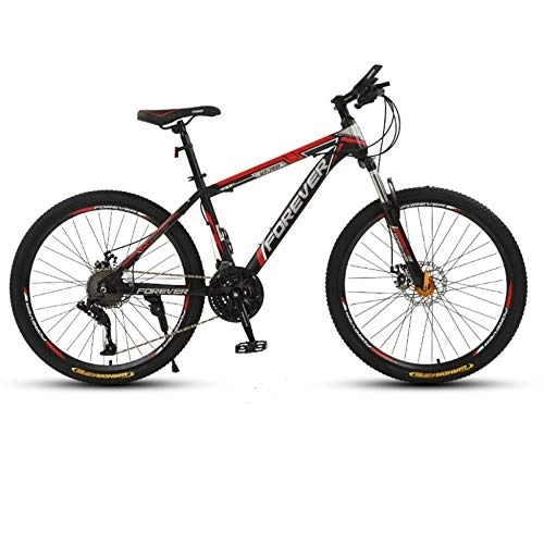Mountain Bike : TRGCJGH Adult Mountain Bike, 26 Inch Men's Dual Disc Brake Hardtail Mountain Bike, Bicycle Adjustable Seat, High-carbon Steel Frame, D-26inch30speed
