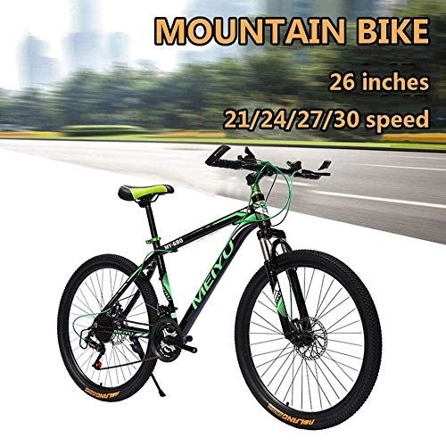 Mountain Bike : TRGCJGH Mountain Bike 26 Inch, Aluminum Alloy Hardtail Mountain Bikes, Mountain Bicycle With Front Suspension Adjustable Seat, 21 / 24 / 27 / 30 Speed, C-24speed